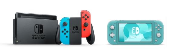 image of  Nintendo switch and nintendo switch lite